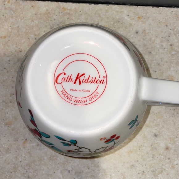 Cath Kidston Letter Alphabet Monogram H Mug 16oz Coffee Tea Cream Floral Chintz - Picture 5 of 8